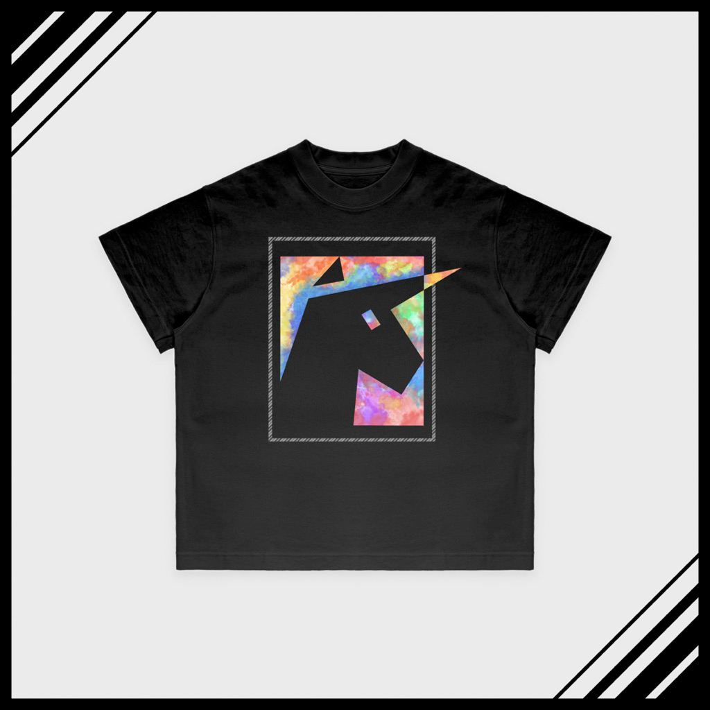 ICH LIEBE - เสื้อยืดทรงกล่องแฟชั่น ICH LIEBE