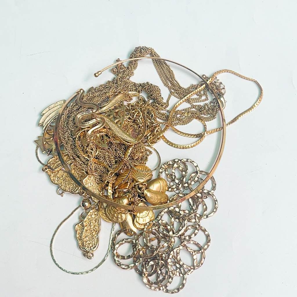 สร้อยคอ Si Gold Tone มือ 2 ญี่ปุ่น วินเทจ ทันสมัย หรูหรา