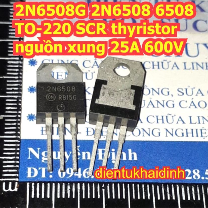 2N6508G 2N6508 6508 TO-220 SCR แหล่งชีพจร thyristor 25A 600V kde8503
