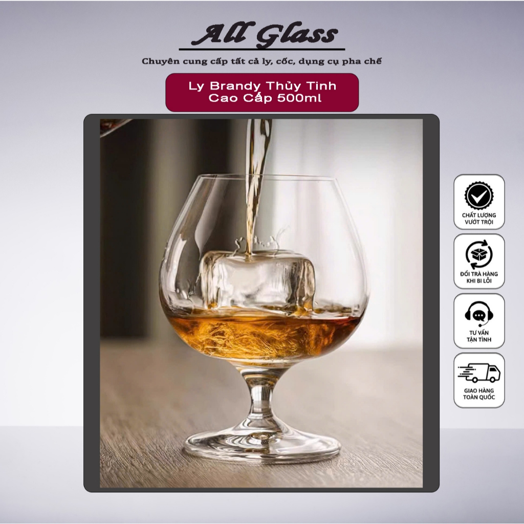 Brandy Glass Cup 500ml – ถ้วยวิสกี้ Cognac หรูหรา