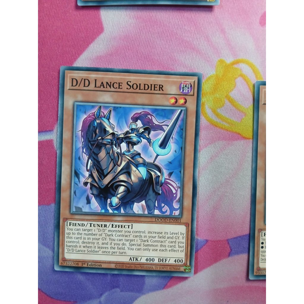 [Yugioh Bien Hoa Store] การ์ด 1 ใบ DOOD-EN001 D/D Lance Soldier : Common 1st
