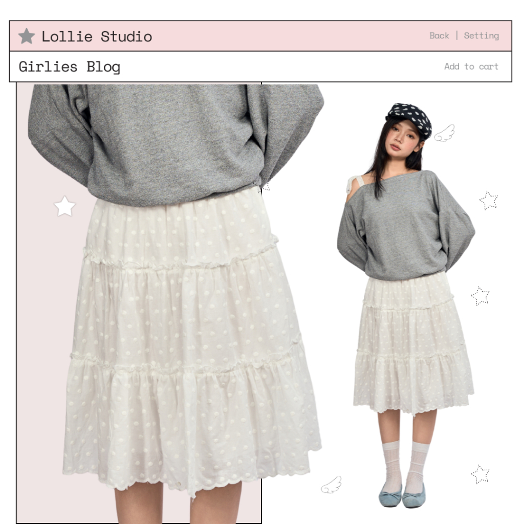 LOLLIE STUDIO - กระโปรง Dottie TKC56