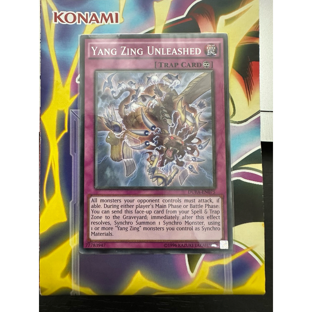 การ์ด Yugioh! Yang Zing Unleashed (การ์ดจริง)