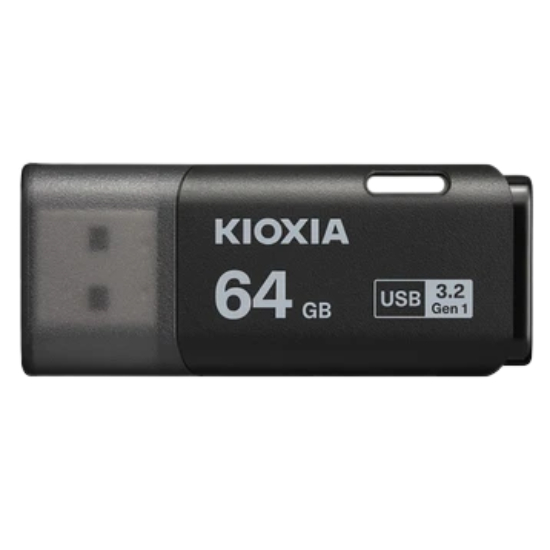 USB 3.2 64GB Kioxia U301 สีดํา - สินค้าของแท้