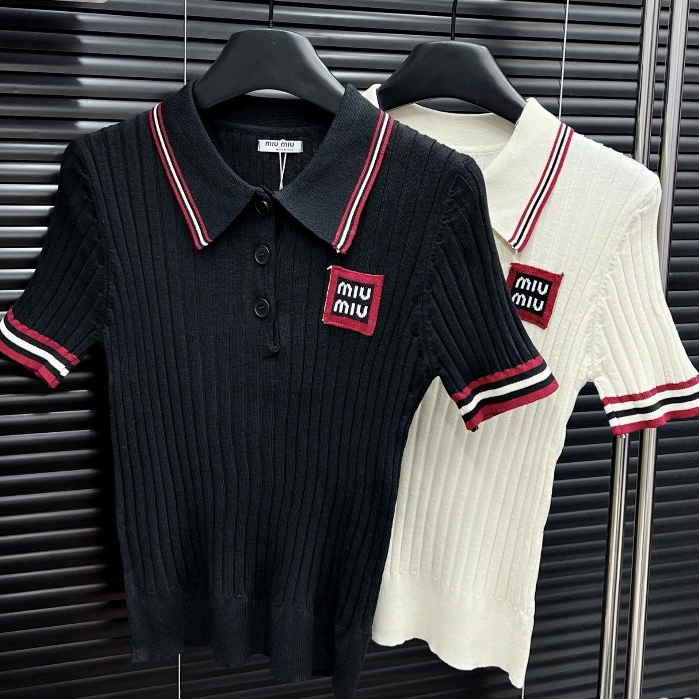 MiuMiu เสื้อกันหนาวคุณภาพสูงแท็กเต็ม