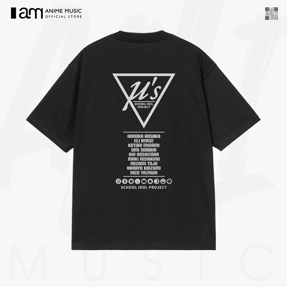 Love Live เสื้อยืด Unisex! Μs Oversize 100% Cotton แขนสั้น