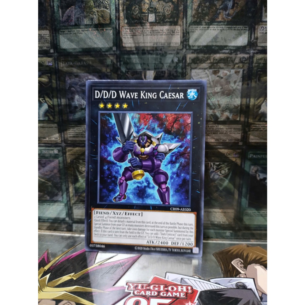[ ถั่วลิสง - โปรดดูคําอธิบาย ] Yugioh AE D/D/D Wave King Caesar Card - CR09-AE020 - ทั่วไป