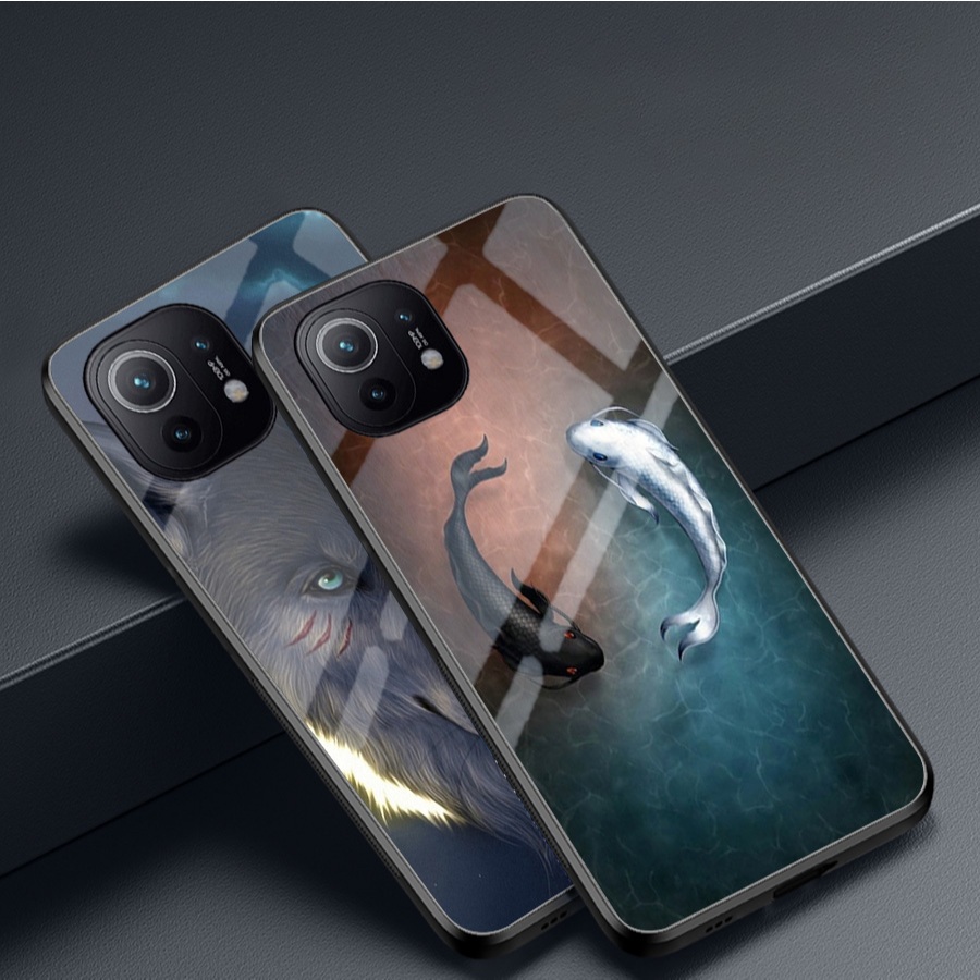 เคสกระจกสําหรับ XIAOMI MI 11 Lite/ MI 11 LITE 5G NE – มาสคอตนําโชค – คุณภาพสูง กันรอยขีดข่วน ทันสมัย