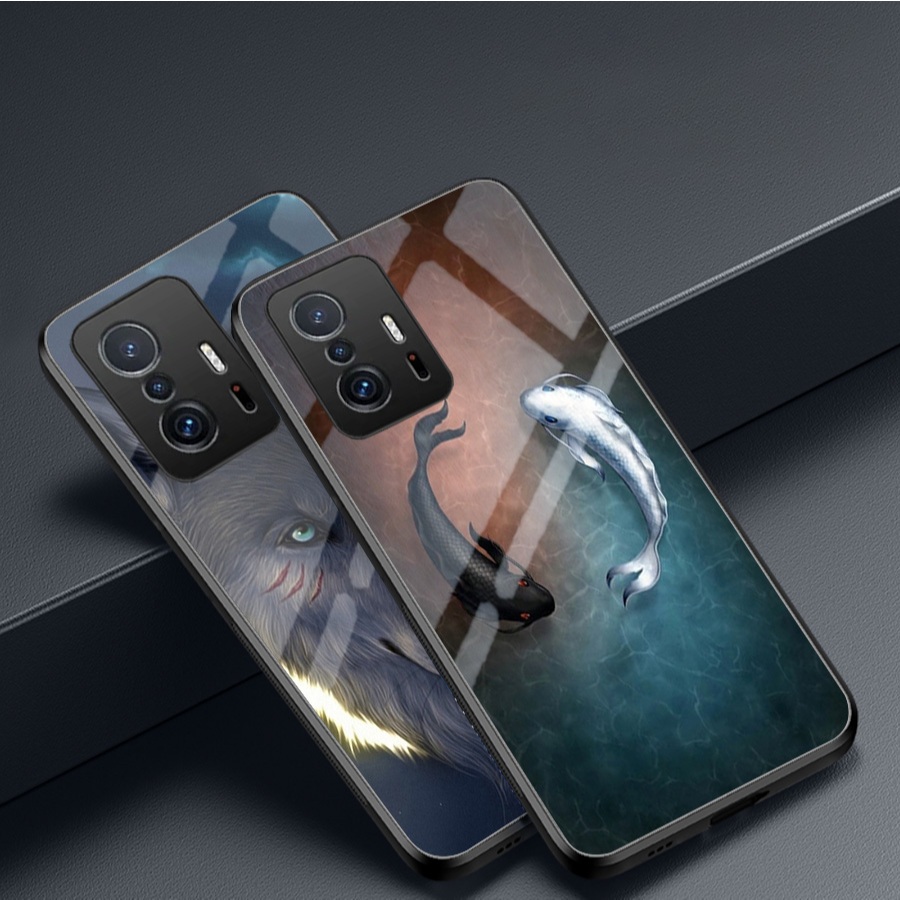 เคสกระจกสําหรับ XIAOMI 11T 5G/ 11T PRO 5G – มาสคอตนําโชค - คุณภาพสูง กันรอยขีดข่วน ทันสมัย