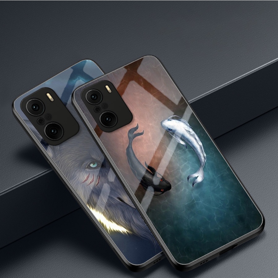 เคสกระจกสําหรับ Xiaomi Poco F3 / Redmi K40 / K40 Pro – มาสคอตนําโชค – คุณภาพสูง กันรอยขีดข่วน ทันสมั