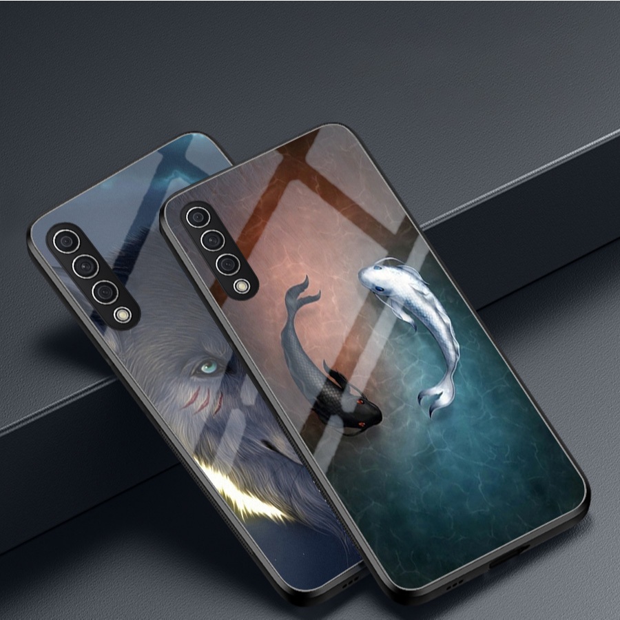 เคสกระจกสําหรับ SAMSUNG A90 5G - มาสคอตนําโชค - คุณภาพสูง กันรอยขีดข่วน แฟชั่น