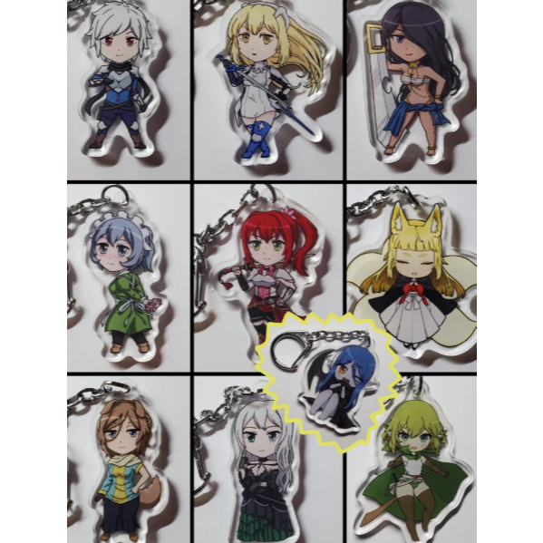 ซื้อ 2 แถม 1! พวงกุญแจ Danmachi (Bell, Ais, Aisha, Syr, Alise, Harhime, Naaza, Alfia, Ryuu, Wiene)