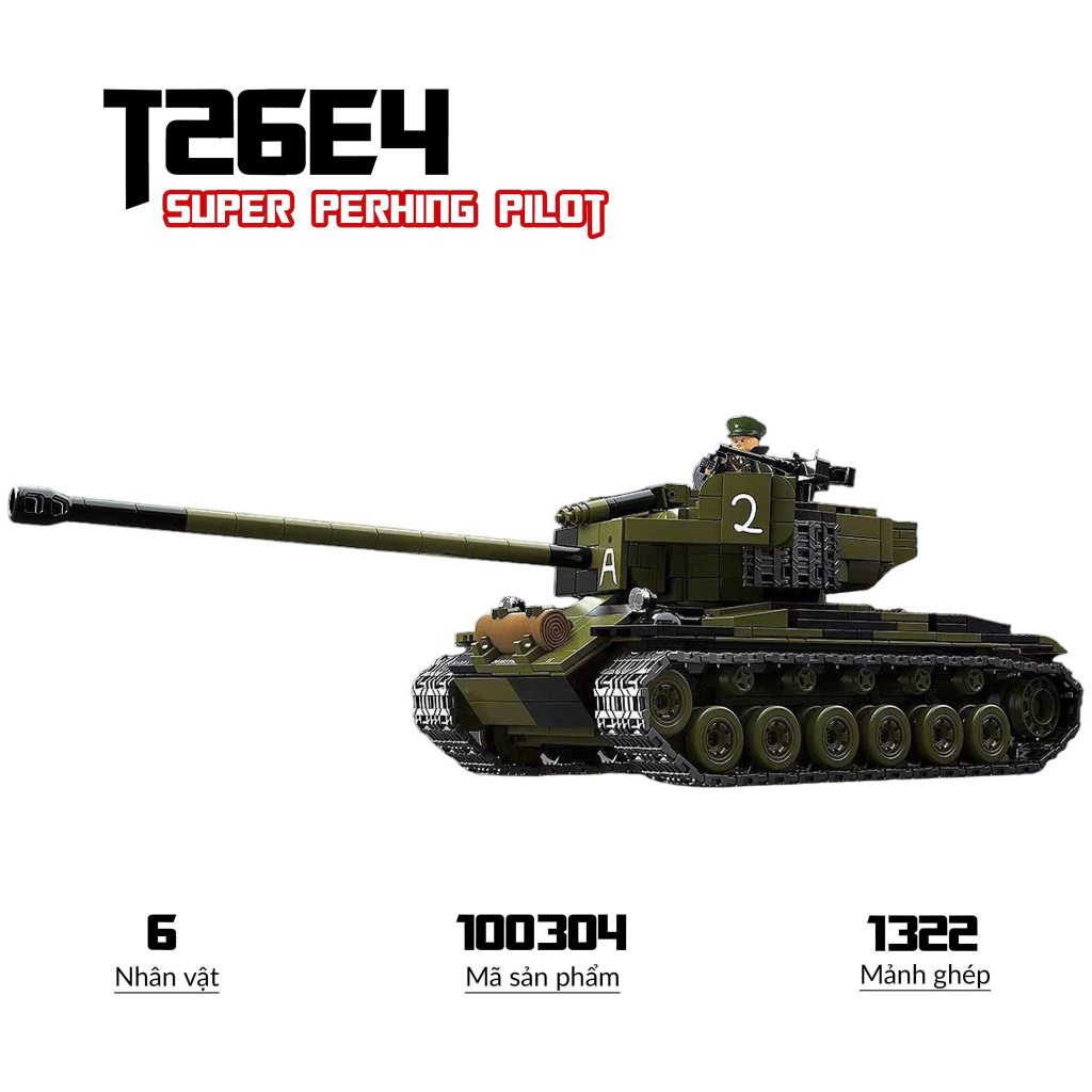 ของเล่นประกอบ ถังหนัก T26E4, Quanguan 100304 นักบินซุปเปอร์เพอร์มิง