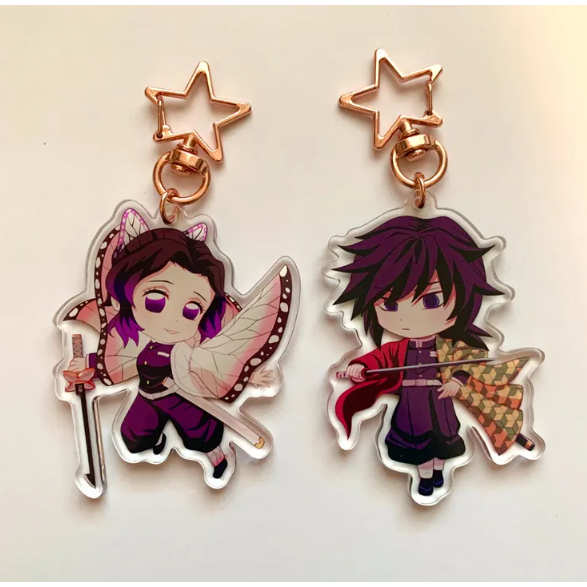 พวงกุญแจคู่รัก Demon Slayer - Shinobu Kocho & Giyuu Tomioka