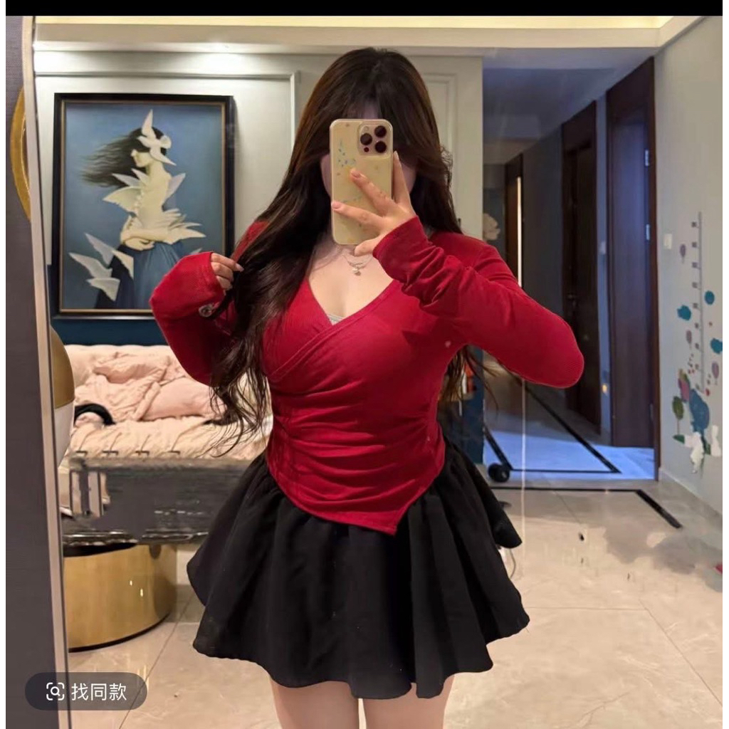 Bigsize เสื้อเชิ้ตแขนยาวฝาพับแหลม 40-120kg (cc6)