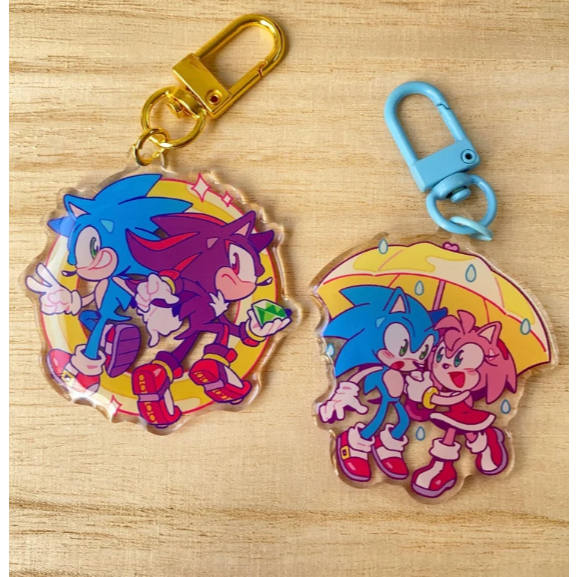 พวงกุญแจ Sonic/Shadow & Sonic/Amy