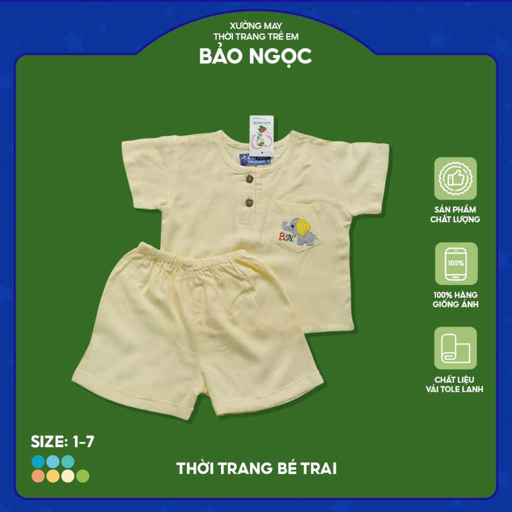 [ม21] 1–7 ขวบ เวียดนาม ทังก์ ชุดต้นขาแขนสั้นผ้าลินินเสื้อไอคอนปักลายน่ารักและไดนามิก