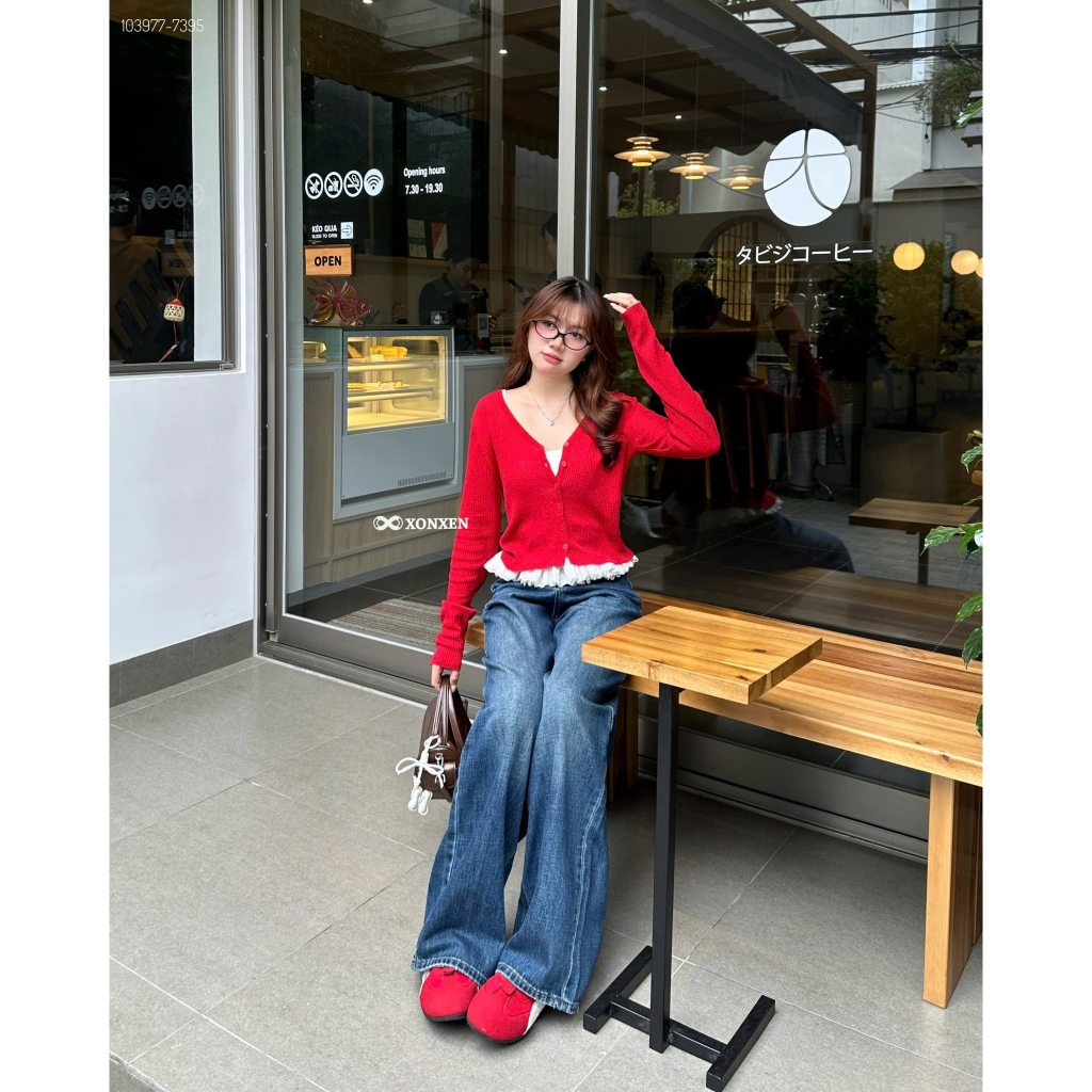 DTM JUZI เสื้อสเวตเตอร์กระดุมคอเต่า 103977 ซอนเซียนนําวน