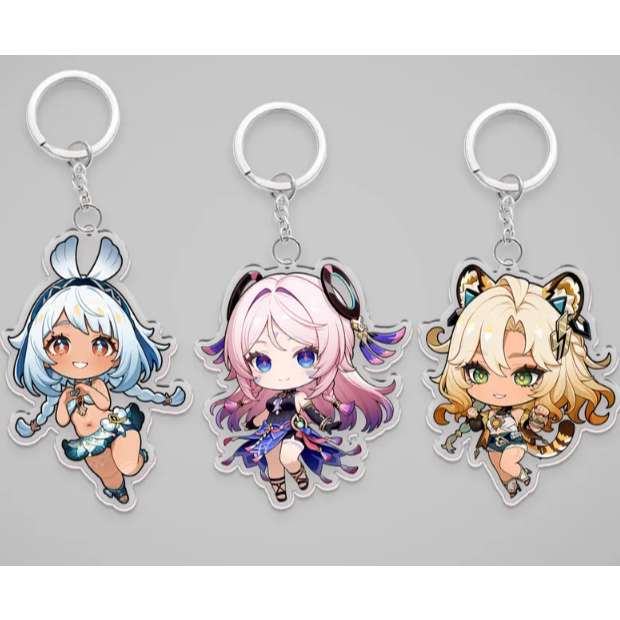 พวงกุญแจอะคริลิค Genshin Impact - Mualani, Citlali, Xilonen