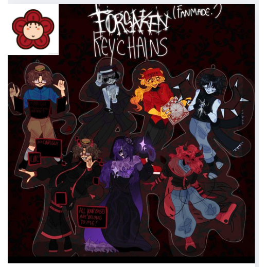 พวงกุญแจ FORSAKEN - พวงกุญแจ - 007n7, Chance, Elliot, Two Time, Noli, C00lkidd