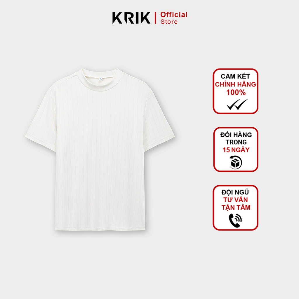 KRIK Form Fit เสื้อยืดผู้ชาย ผ้านุ่ม ดีไซน์ทันสมัย 3P AP1417