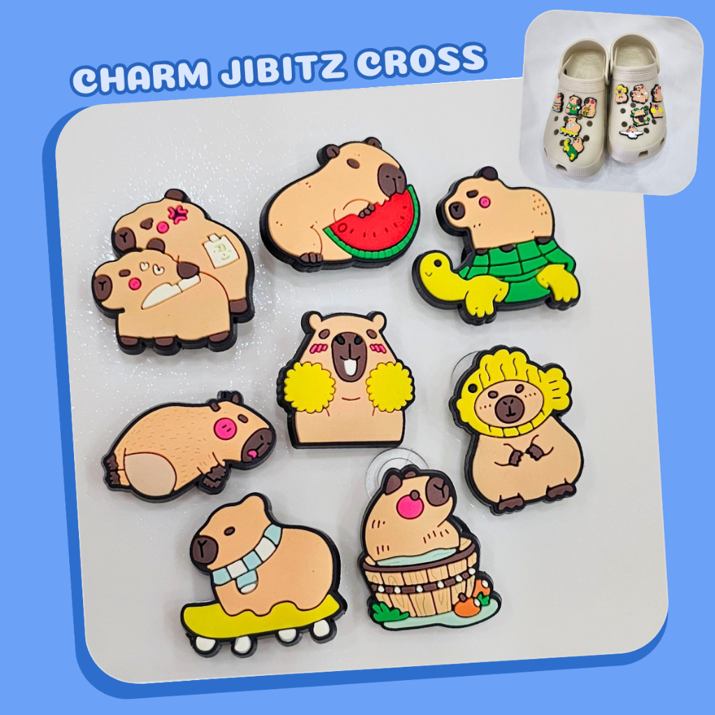 รองเท้าแตะ Jibitz 2D สติ๊กเกอร์ชาร์ม ติดรองเท้าแตะ รุ่น C42