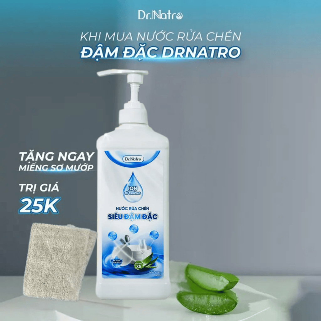 ขวดน้ํายาล้างจาน Dr Natro Super Concentrated - ความจุ 900Ml - Dr.Natroaydanang