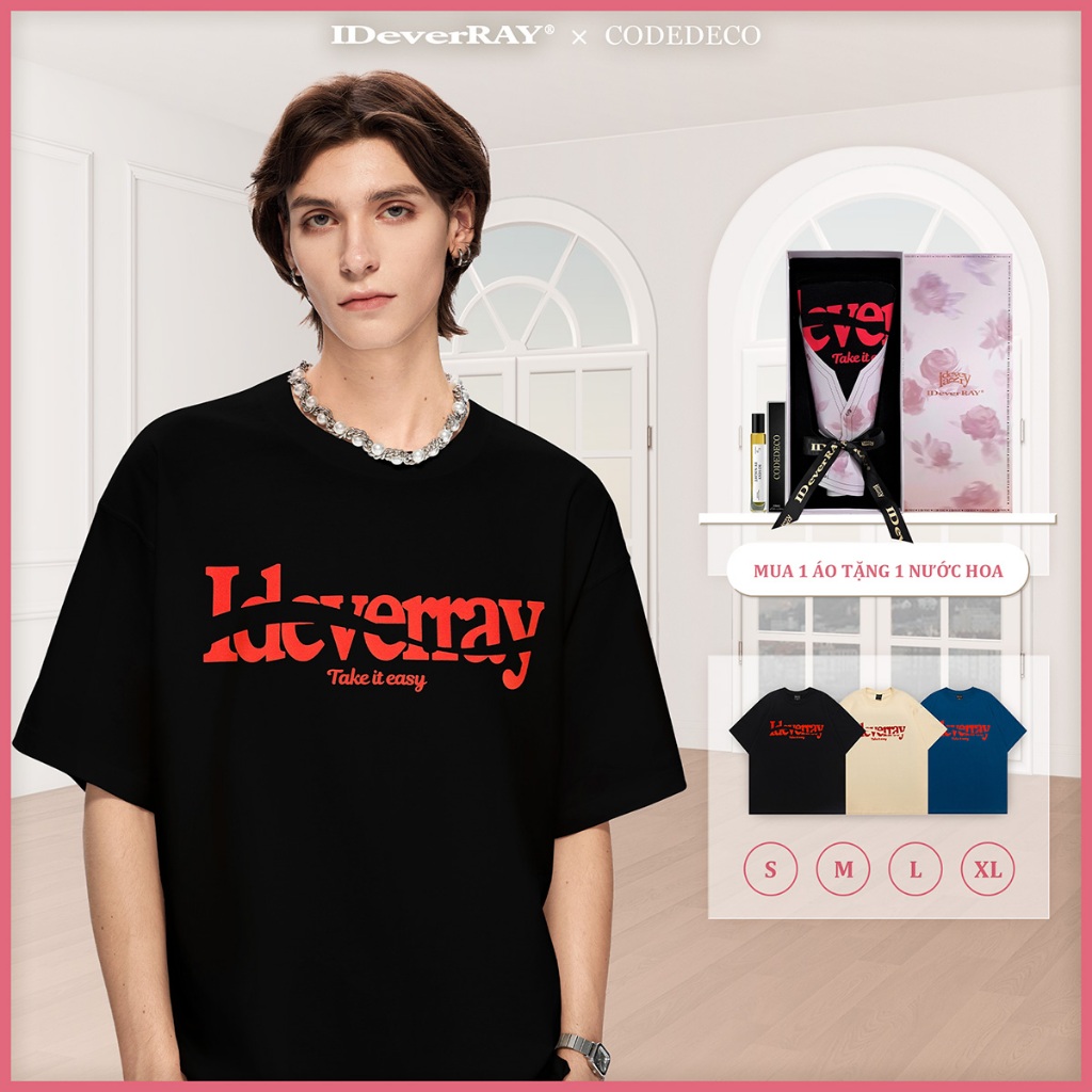 [ART BOX] เสื้อยืด unisex คุณภาพสูงของแท้ IDeverRAY MetroCoture ผ้าฝ้าย 260gsm 21MSL-TM789