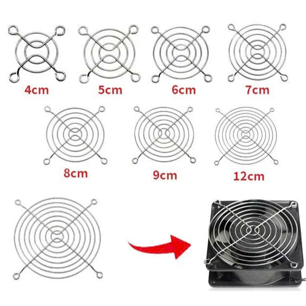 5 ชิ้น ตาข่ายกันพัดลมหม้อน้ํา: 4x4cm /5x5cm / 6x6cm / 7x7cm / 8x8cm / 9x9cm / 12x12cm, ตาข่ายพัดลม L
