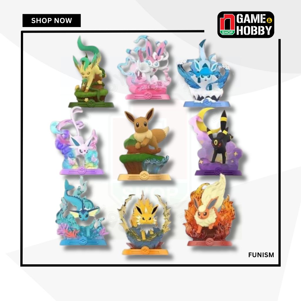 ฟิกเกอร์โปเกมอน Funism Go กันเถอะ! EEVEE Blind Box - ผลิตภัณฑ์ Funism ของแท้