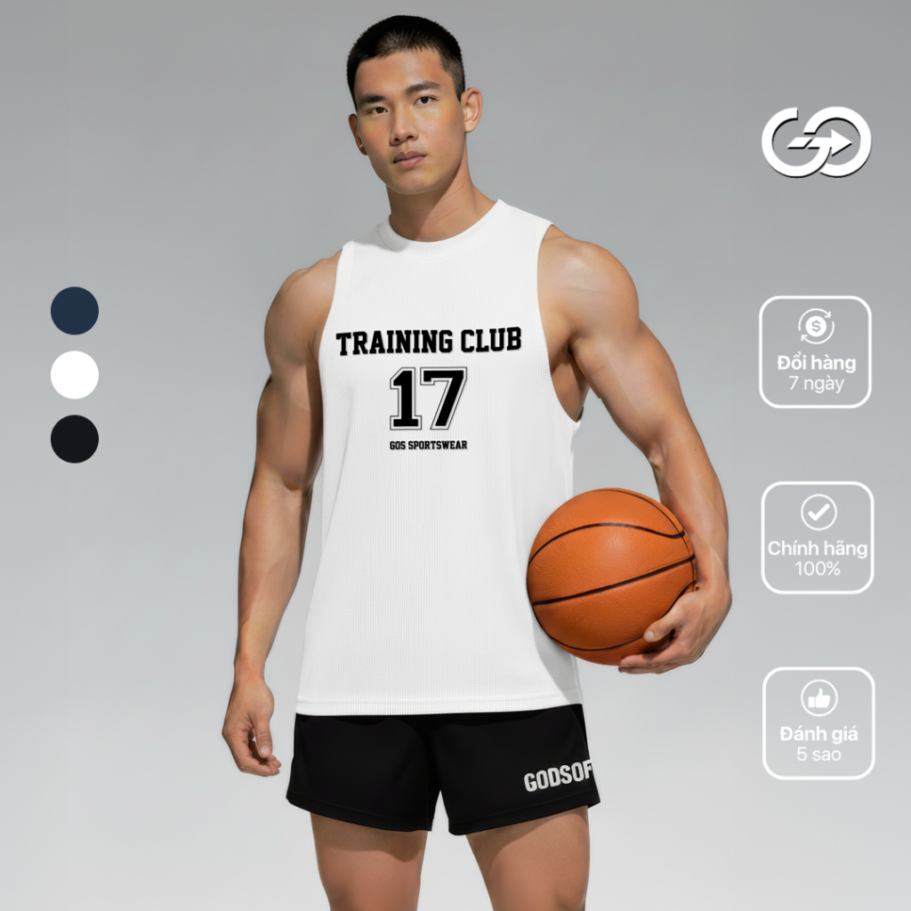 GOS Training Club 17 S21 เสื้อกล้ามกีฬา (ความยาวหลวม)