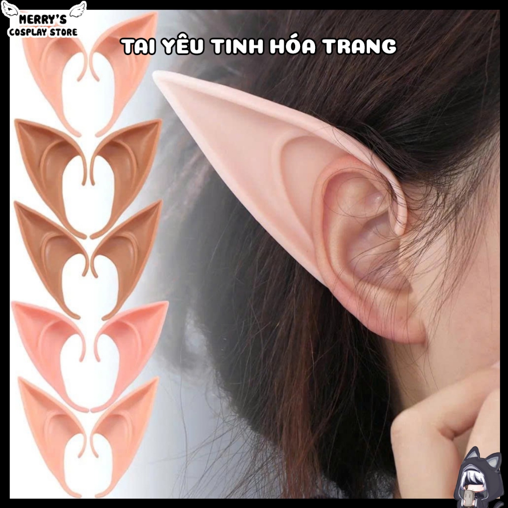 [มีจําหน่ายขายส่ง] Elf Ears Elf Ears อุปกรณ์เสริมรองรับคอสเพลย์ฮาโลวีน