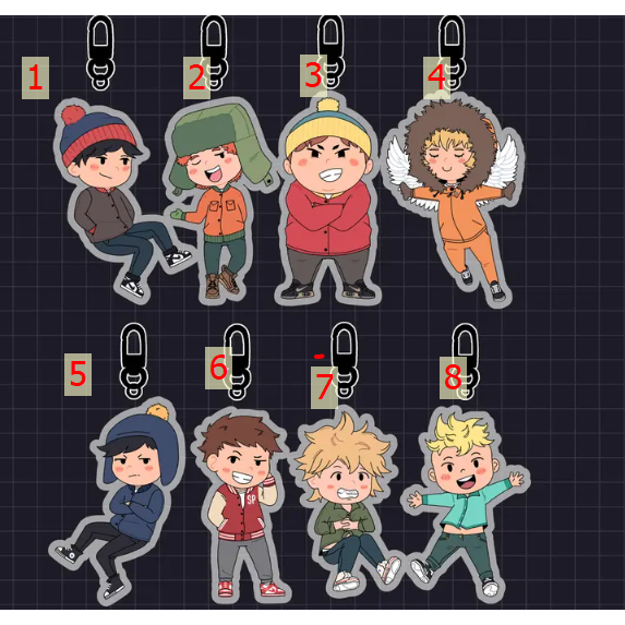 South Park Boys - พวงกุญแจอะคริลิค