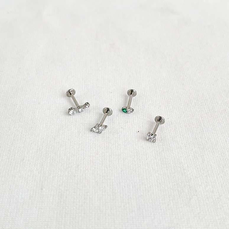 (1 ชิ้น) ต่างหูหินแบน Titanium G23 - Kassy