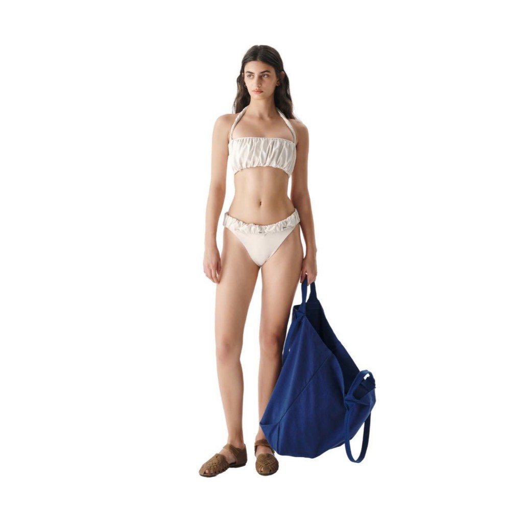 Laminapparel - RUCHED HALTER CROP TOP