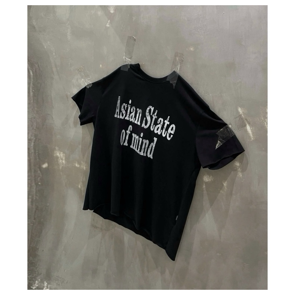 เสื้อยืด STREAMMAMA ASIAN สีดํา/ขาว