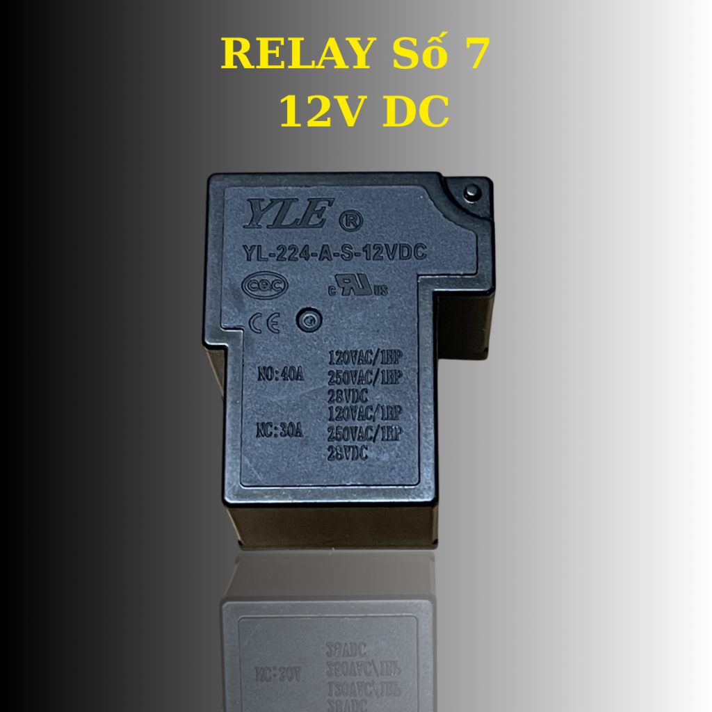 รีเลย์เบอร์ 7 5 ขา 12V DC RELAY RELAY12V RELAYSO7 RELAY5LE