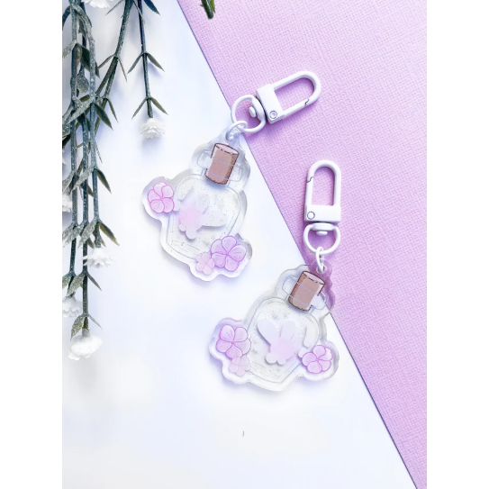 นางฟ้าในขวด เสน่ห์อะคริลิค | Legend of Zelda: พวงกุญแจดอกไม้ Ocarina of Time