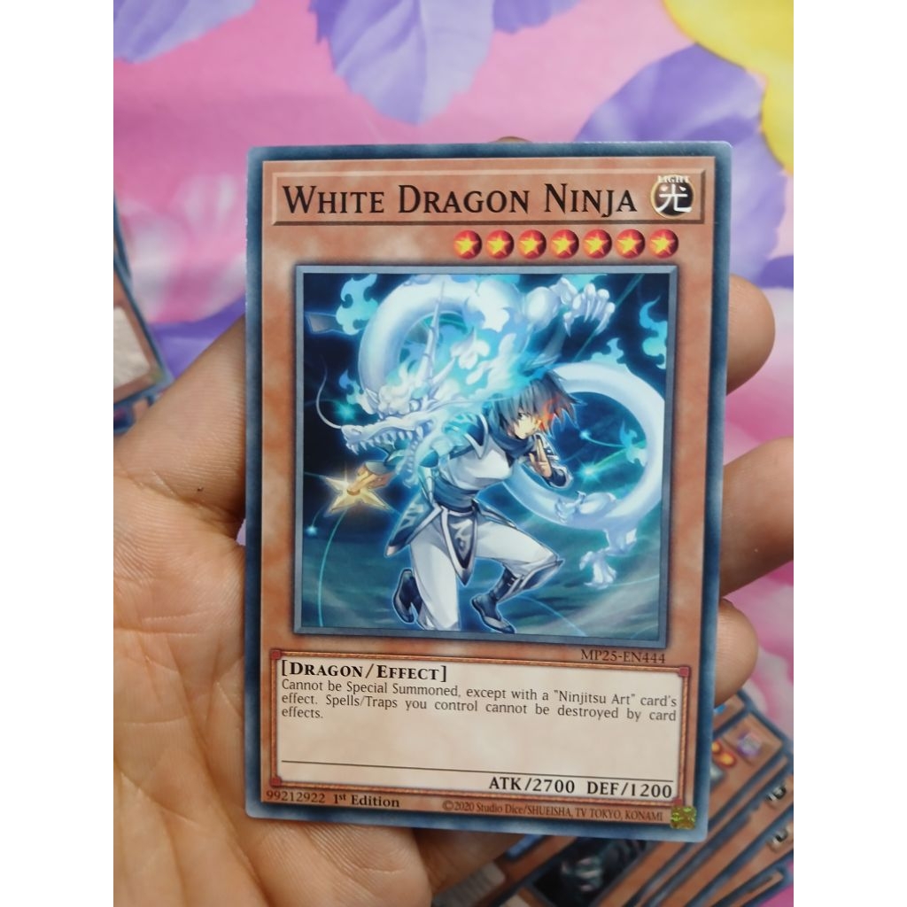 [Yugioh Bien Hoa Store] การ์ด 1 ใบ MP25-EN444 White Dragon Ninja : Common 1st