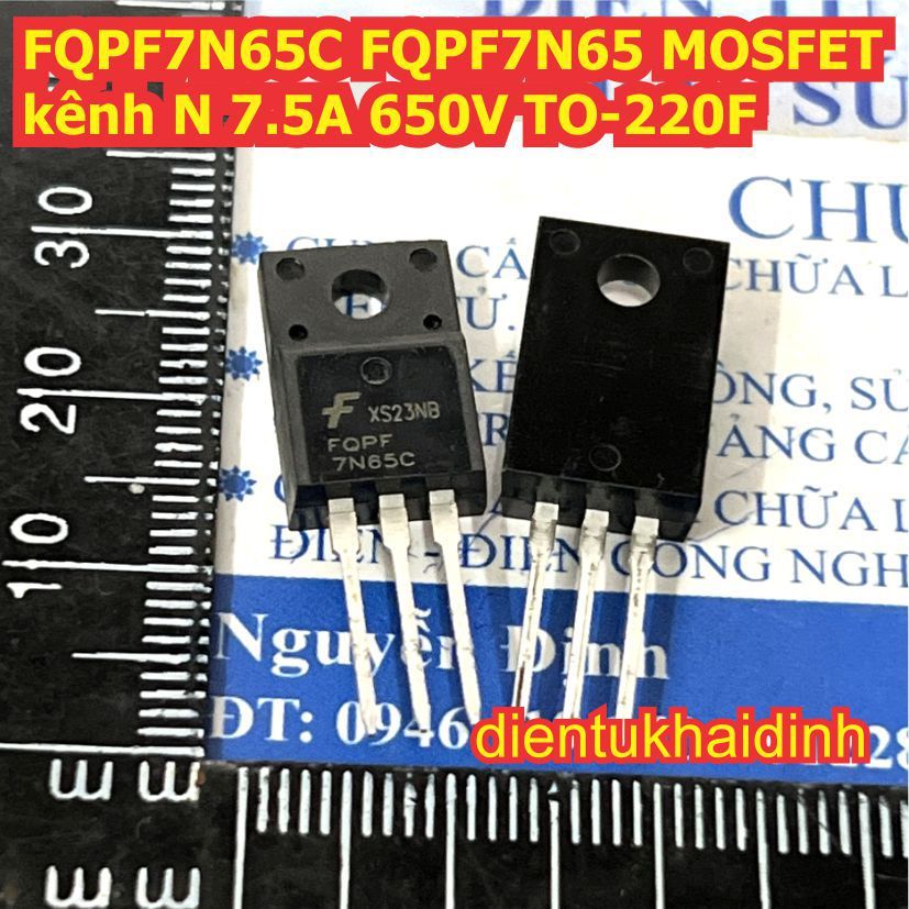 3pcs FQPF7N65C FQPF7N65 7N65C 7N65 N-channel MOSFET 7.5A 650V TO-220F kde7138