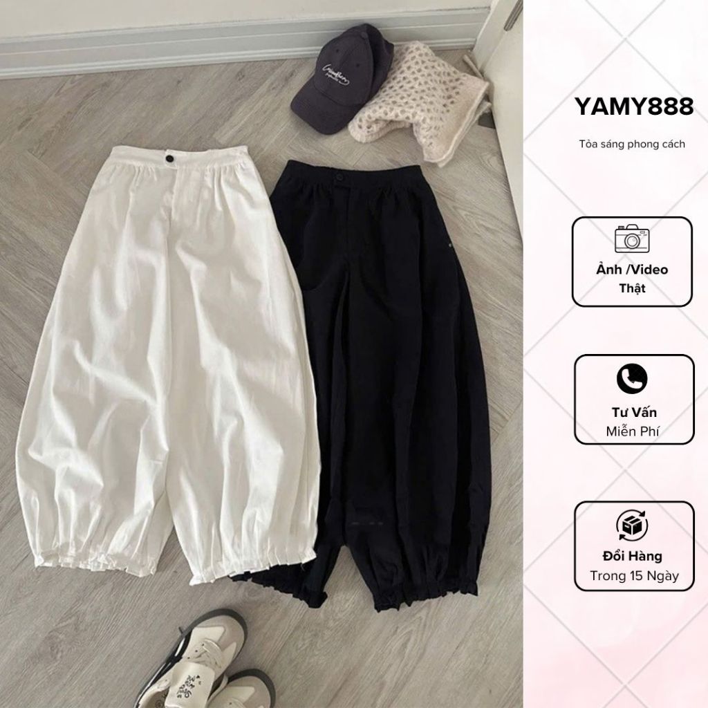 Basic Loose Fit Pants สไตล์พิกัดง่าย Q021 - Jimmy888