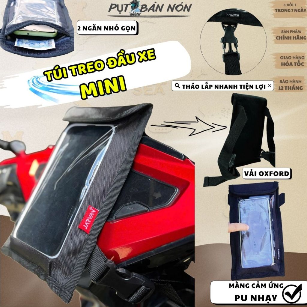 MINI ZDK กระเป๋าหัวรถจักรยานยนต์ Anti-Theft ที่วางโทรศัพท์สําหรับ Google Map View ถอดและติดตั้งง่ายท