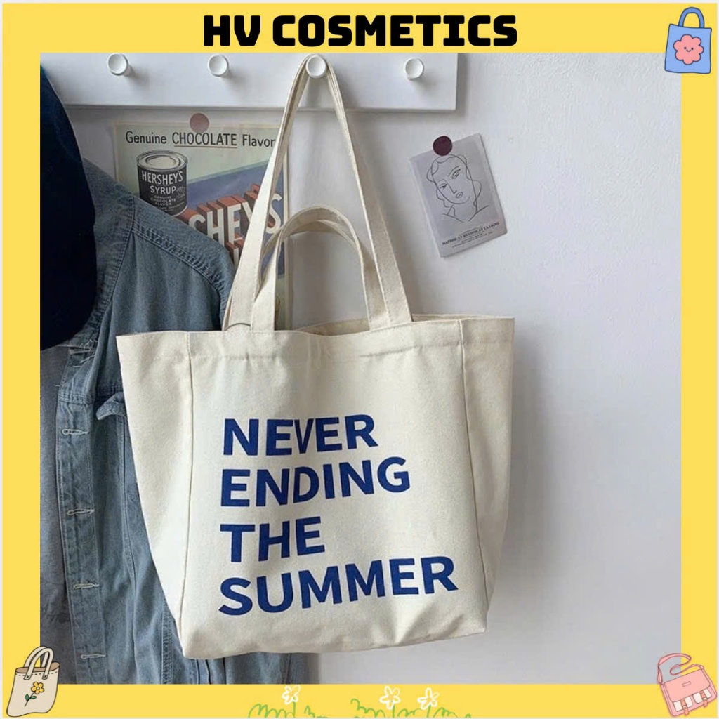 CanVas CanVas Bag 2 ที่จับ CanVas Tote Bag สําหรับโรงเรียนและทํางาน Hot Trend
