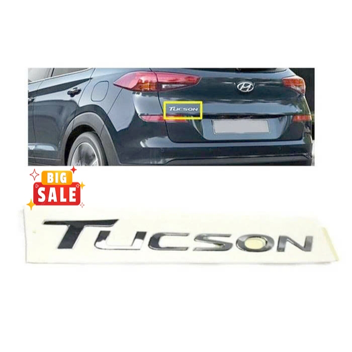Tucson Braille สติกเกอร์ด้านหลัง Hyundai Tucson 2016 2017 2018 2019 2020 2021 2022 2023 2024 2025 - 