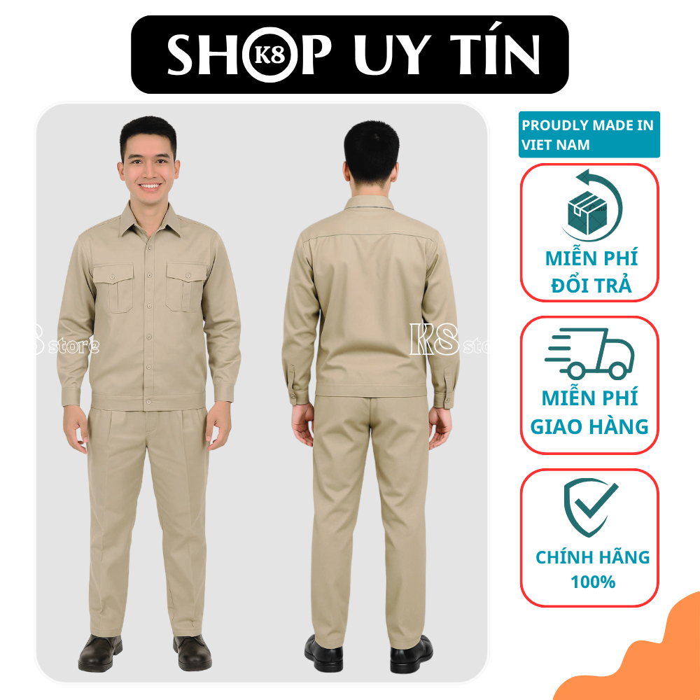 ชุดป้องกันงานของแท้ K8 รหัส K061 Cool Joint Venture ผ้าสีกากี