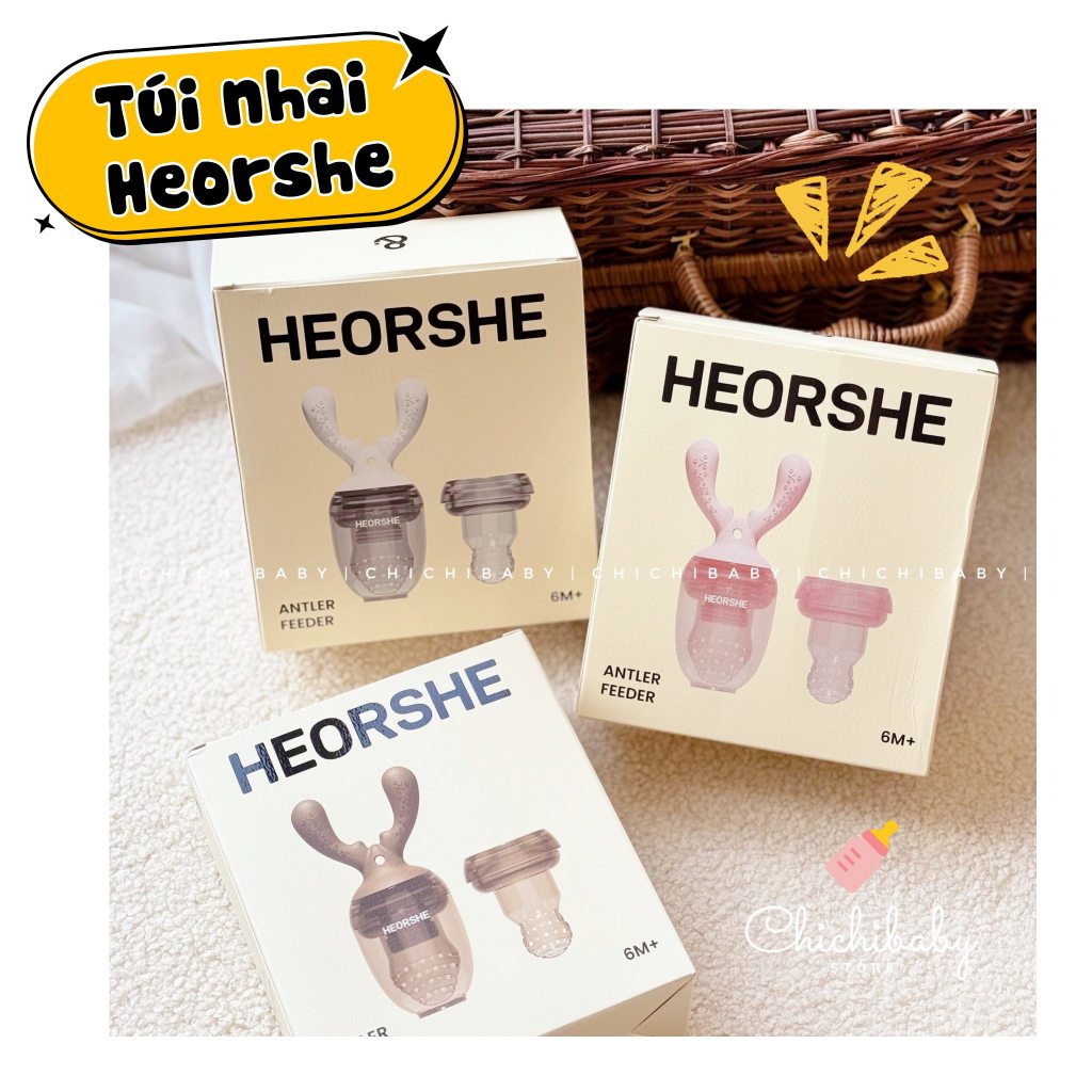 HEORSHE กระเป๋าเคี้ยวซิลิโคนพรีเมี่ยม Horn 6m+