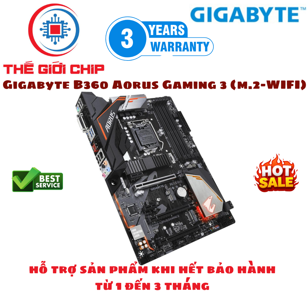 เมนบอร์ด Gigabyte B360 Aorus Gaming 3 (DDR4)