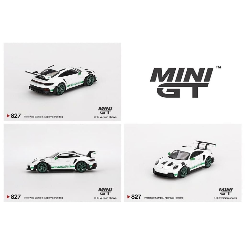 Porsche 911 (992) GT3 RS Tribute to Carrera RS Package White & Green - Mini GT - 1:64 - Elite Garage