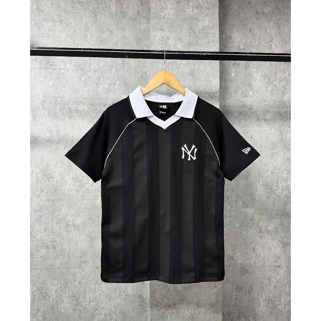 (GENUINE) NEW ERA POLO JERSEY RAGLAN BLACK T8 -18978563
