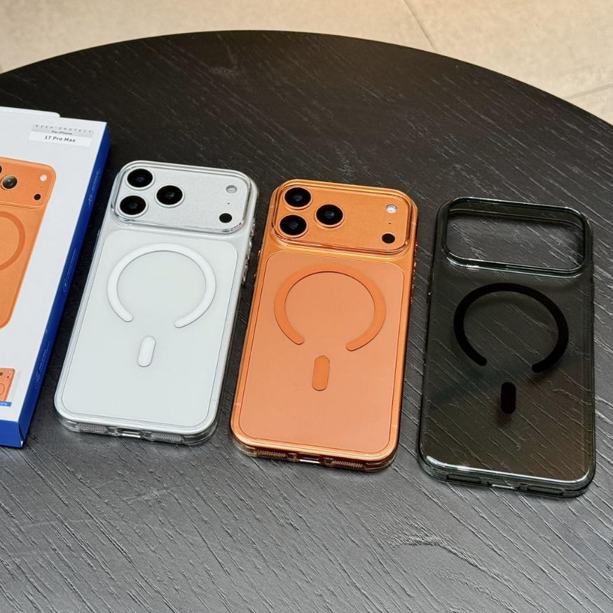 Keephone X-Crystal Anti-Yellow เคสใสรองรับการชาร์จไร้สายแบบแม่เหล็ก Iphone 17 Pro Max